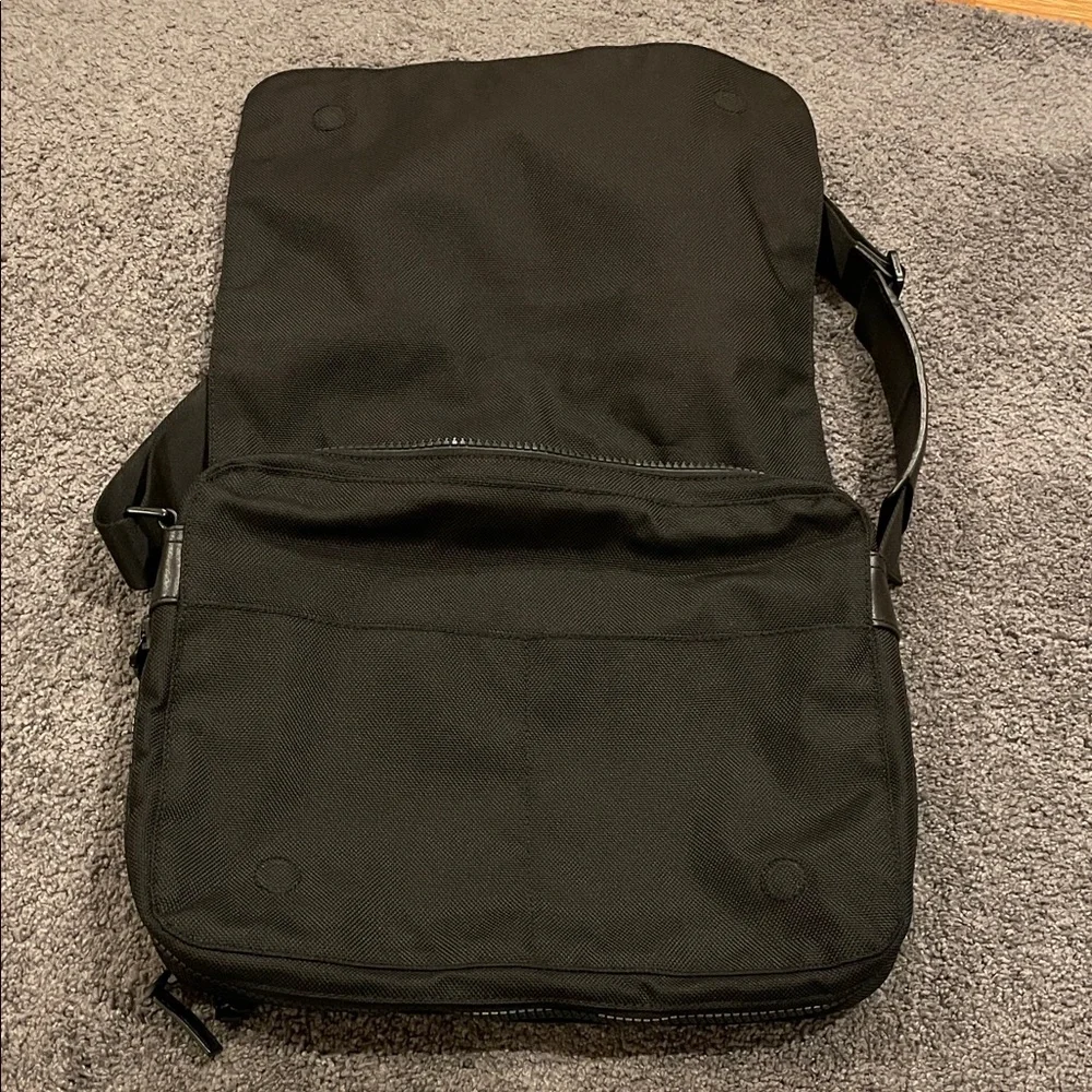 Michael Kors Men’s Black Canvas Messenger Bag
